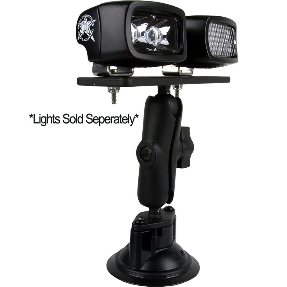 RIGID Industries RAM Suction 3.7" Arm - 6.25" x 2" Plate [40063]